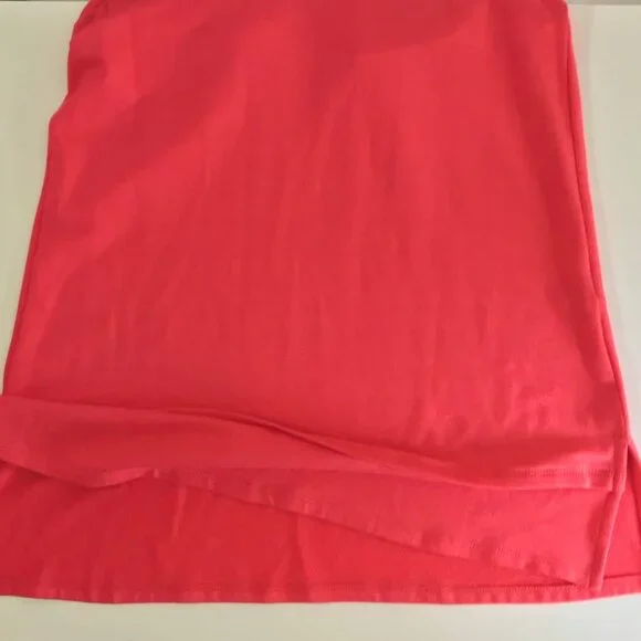 Pure Essence Bamboo Sleeveless Mock Neck Tunic – Coral Pink XS NWT - Picture 6 of 10
